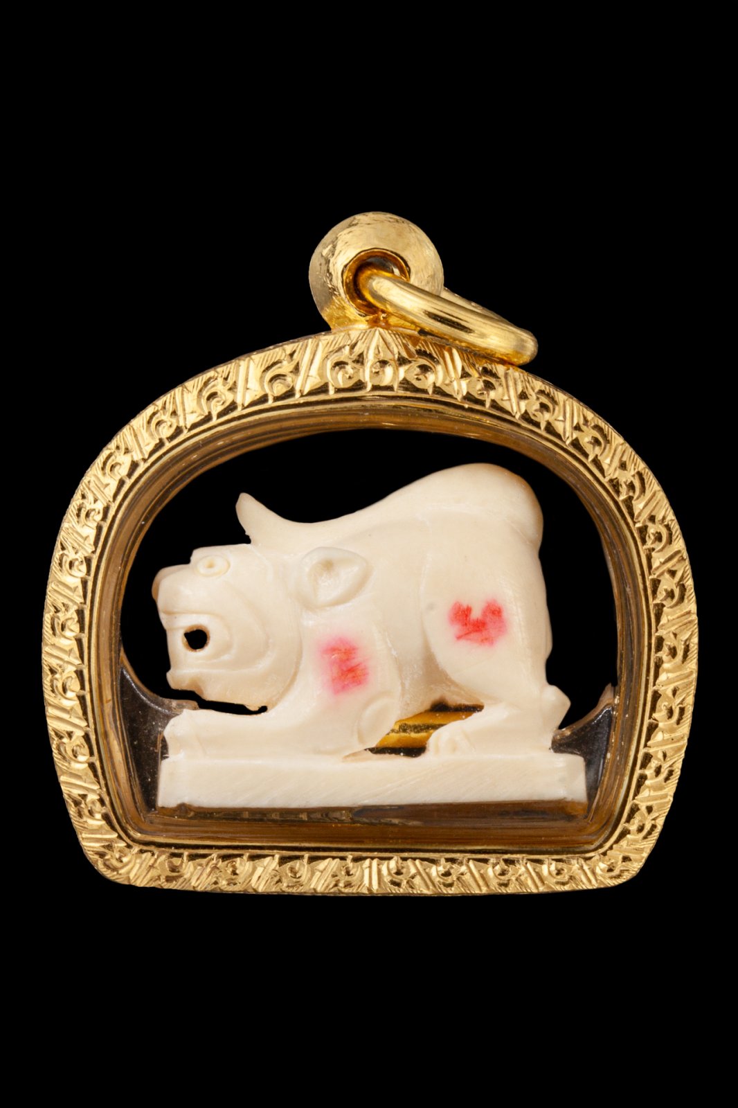 กรอบทองหน้าโอธรรมดาลายแข้งสิงห์ทั้งองค์ - T0010 (ภาพ 2)