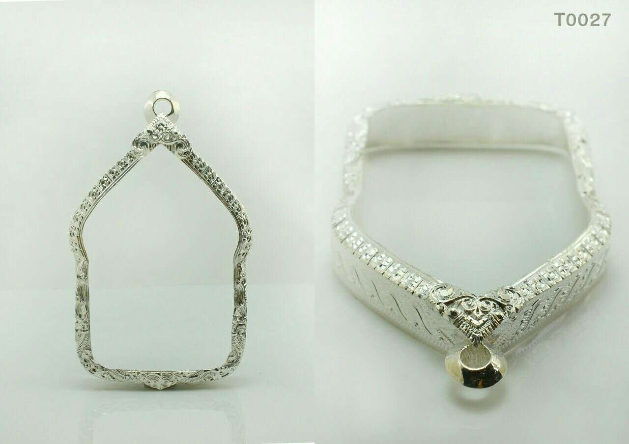 กรอบเงินงานมือติดซุ้มบนล่างลายไทยทั้งองค์ 