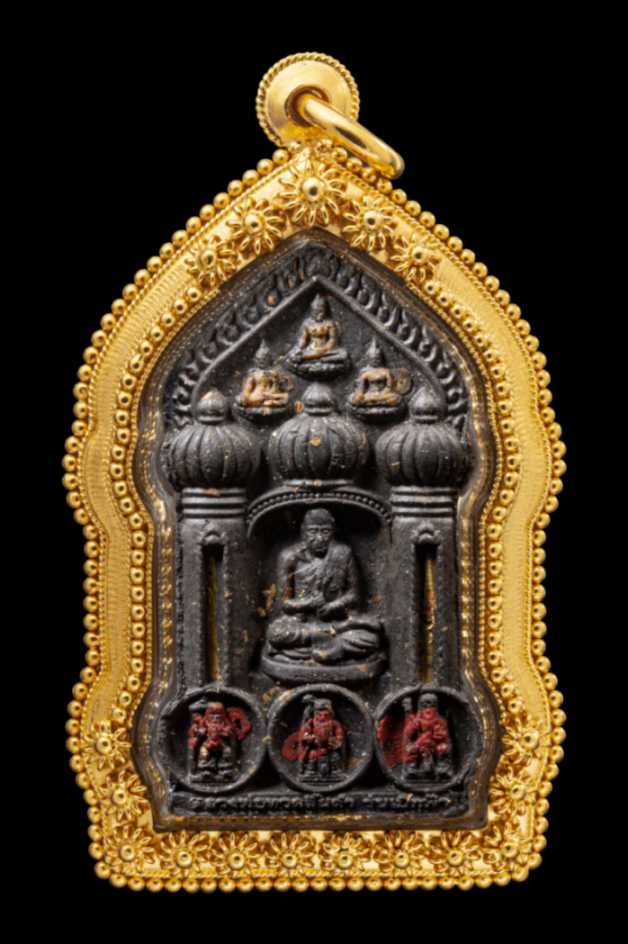 กรอบดอกพิกุลบน-ล่าง ลวดไข่ปลาเต็มหน้า - T0042 (ภาพ 4)