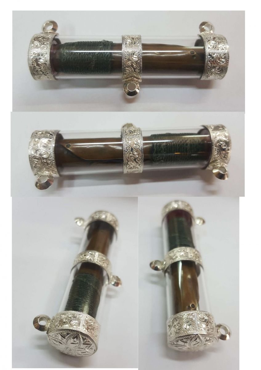 ฝาหัวจุกหัวกลางท้าย 3 หูแนวนอน - T0063silver