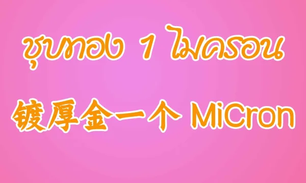 ชุบทอง 1 ไมครอน