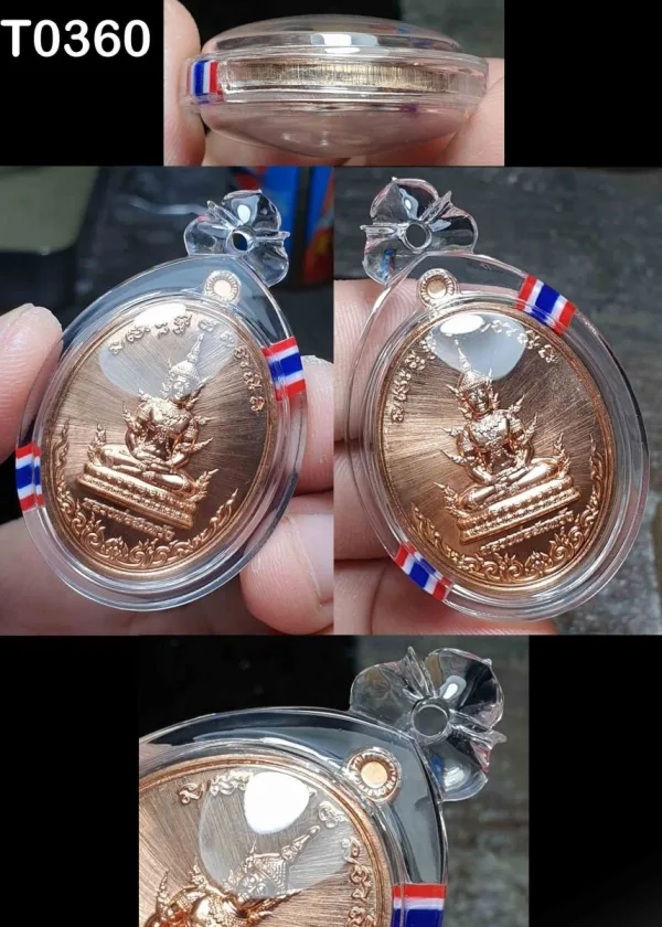 กรอบพลสาติกใสลายธงชาติไทย - T0360
