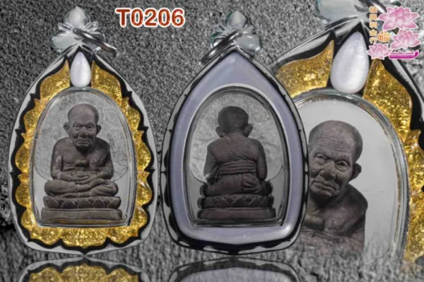 กรอบพลาสติกหน้ากากสองชั้นลายML006 ยอดติดพลอยPtทรงยอดน้ำ แนบแบบ - T0206